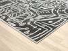 Kalaty Bklnwrks BK1271 Grey Area Rug Corner Image