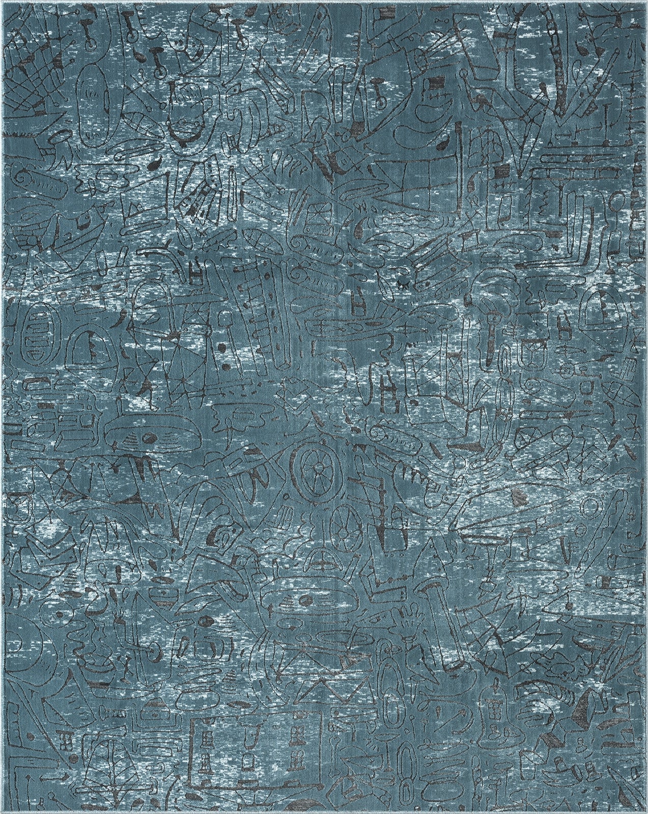 Kalaty Bklnwrks BK1272 Blue Area Rug main image