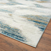 N Natori BLISS BL-117 Ikat Blue/Grey Area Rug