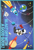 Joy Carpets Kid Essentials Blast Off With a Good Book Multi Area Rug