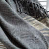 Surya Bramble BLE-1000 Charcoal Throw Detail
