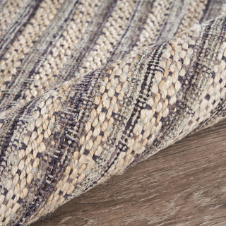 LR Home Bleached Naturals Mocha Oasis Jute Bleach / Brown Area Rug Pile Image