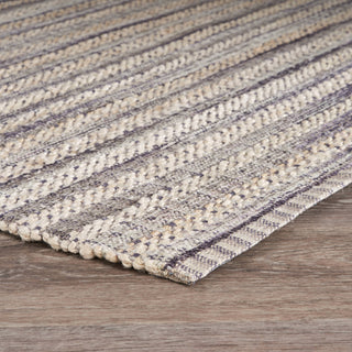 LR Home Bleached Naturals Mocha Oasis Jute Bleach / Brown Area Rug Corner Image