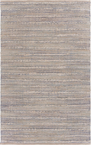 LR Resources Bleached Naturals Touch of Sky Jute Area Rug 5' 0'' X 7' 9'' Main Image