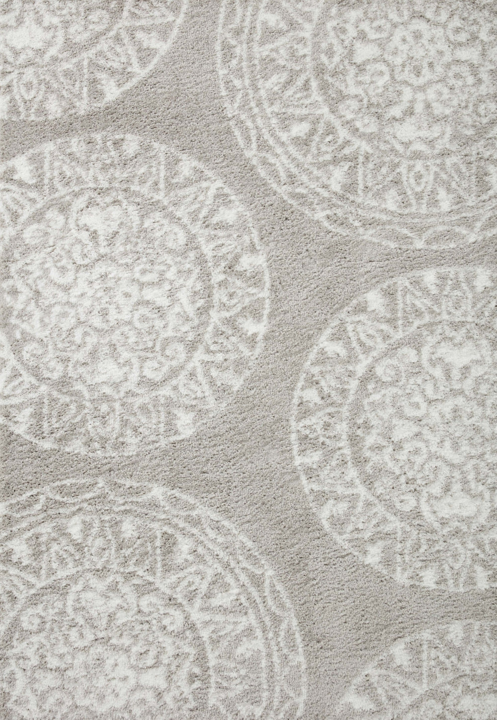 Loloi Bliss Shag BLS-06 Grey/White Area Rug