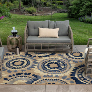 Karastan Cabana Bliss Bay Blue Area Rug