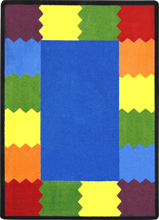 Joy Carpets Kid Essentials Block Party Multi Area Rug