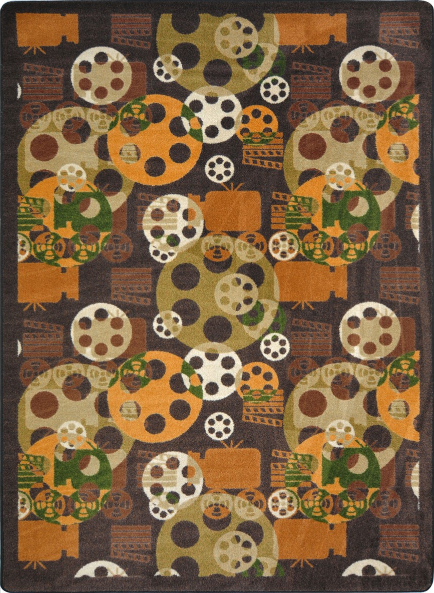 Matinee Rug Joy Carpets Any Day Matinee Blockbuster Brown Area Rug – Incredible ...