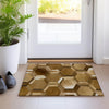 Dalyn Bozeman BM1 Brown Machine Washable Area Rug Scatter Lifestyle Image Feature