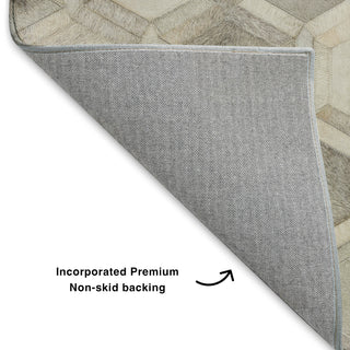 Dalyn Bozeman BM1 Gray Machine Washable Area Rug Backing Image
