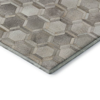 Dalyn Bozeman BM1 Gray Machine Washable Area Rug Corner Image