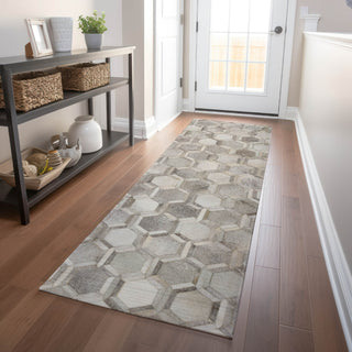 Dalyn Bozeman BM1 Gray Machine Washable Area Rug Runner Lifestyle Image Feature