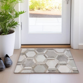 Dalyn Bozeman BM1 Gray Machine Washable Area Rug Scatter Lifestyle Image Feature