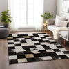 Dalyn Bozeman BM10 Black Machine Washable Area Rug Lifestyle Image Feature