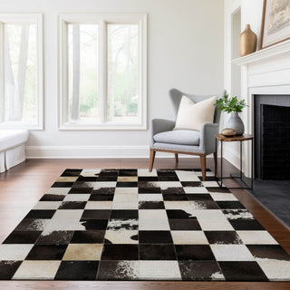 Dalyn Bozeman BM10 Black Machine Washable Area Rug Lifestyle Image Feature