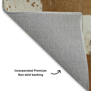 Dalyn Bozeman BM10 Brown Machine Washable Area Rug Backing Image