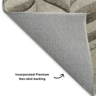 Dalyn Bozeman BM11 Gray Machine Washable Area Rug Backing Image