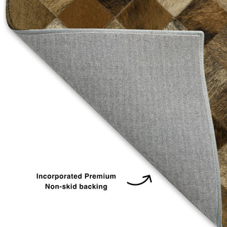 Dalyn Bozeman BM2 Brown Machine Washable Area Rug Backing Image