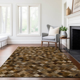 Dalyn Bozeman BM2 Brown Machine Washable Area Rug Lifestyle Image Feature
