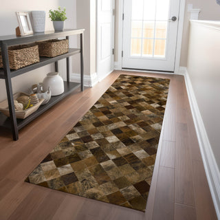Dalyn Bozeman BM2 Brown Machine Washable Area Rug Runner Lifestyle Image Feature