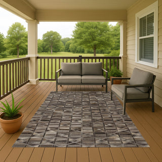 Dalyn Bozeman BM4 Gray Machine Washable Area Rug Outdoor Lifestyle Image Feature