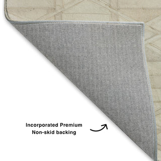 Dalyn Bozeman BM4 Linen Machine Washable Area Rug Backing Image