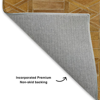 Dalyn Bozeman BM4 Rust Machine Washable Area Rug Backing Image
