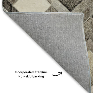 Dalyn Bozeman BM5 Gray Machine Washable Area Rug Backing Image