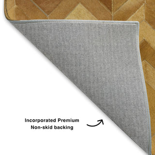 Dalyn Bozeman BM5 Rust Machine Washable Area Rug Backing Image