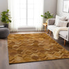 Dalyn Bozeman BM5 Rust Machine Washable Area Rug Lifestyle Image Feature