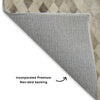 Dalyn Bozeman BM6 Gray Machine Washable Area Rug Backing Image