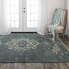 Rizzy Belmont BMT990 Blue Area Rug Roomscene Image Feature