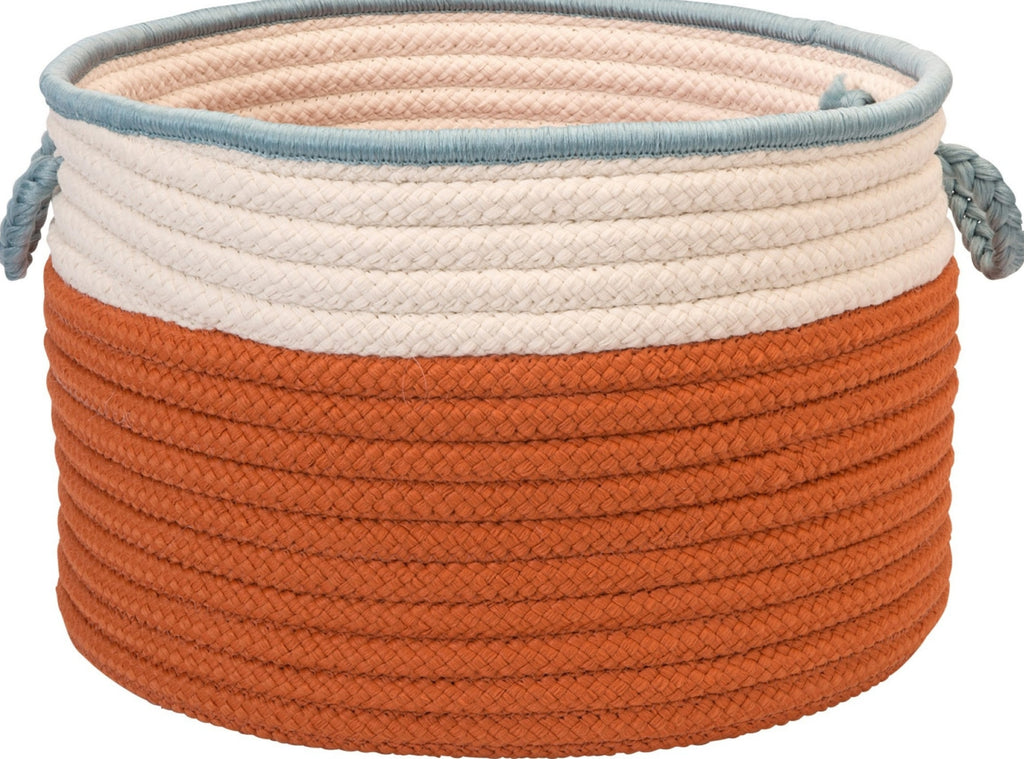 Colonial Mills In The Band Storage Bins BN11 Orange and Light Blue