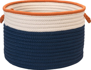 Colonial Mills In The Band Storage Bins BN81 Blue and Orange