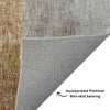 Dalyn Boca BO1 Brown Machine Washable Area Rug Backing Image