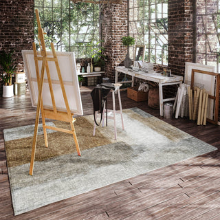 Dalyn Boca BO1 Brown Machine Washable Area Rug Lifestyle Image Feature