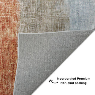 Dalyn Boca BO1 Salmon Machine Washable Area Rug Backing Image