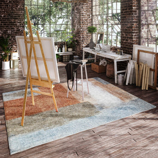 Dalyn Boca BO1 Salmon Machine Washable Area Rug Lifestyle Image Feature