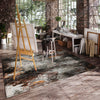 Dalyn Boca BO10 Gray Machine Washable Area Rug Lifestyle Image Feature