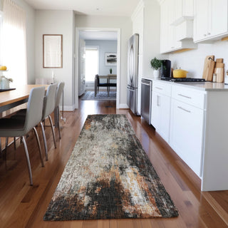 Dalyn Boca BO10 Gray Machine Washable Area Rug Runner Lifestyle Image Feature