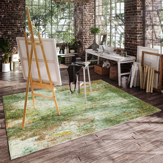 Dalyn Boca BO10 Sage Machine Washable Area Rug Lifestyle Image Feature