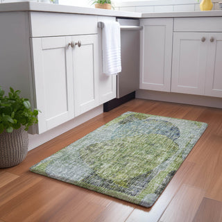 Dalyn Boca BO11 Aloe Machine Washable Area Rug Scatter Lifestyle Image Feature