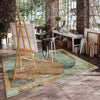 Dalyn Boca BO11 Teal Machine Washable Area Rug Lifestyle Image Feature