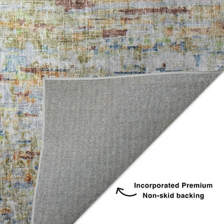 Dalyn Boca BO13 Putty Machine Washable Area Rug Backing Image