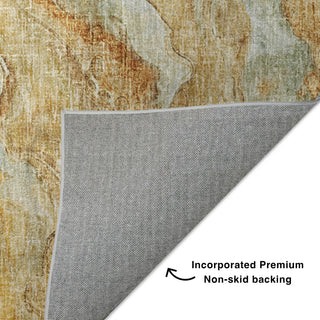Dalyn Boca BO14 Copper Machine Washable Area Rug Backing Image