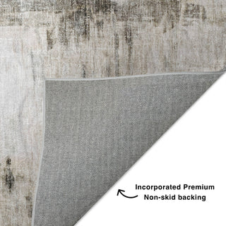 Dalyn Boca BO2 Gray Machine Washable Area Rug Backing Image