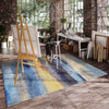 Dalyn Boca BO4 Blue Machine Washable Area Rug Lifestyle Image Feature