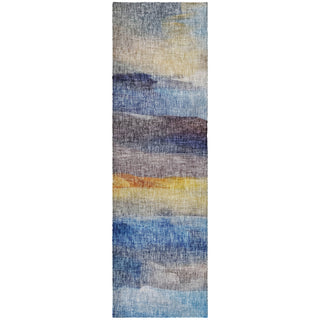 Dalyn Boca BO4 Blue Machine Washable Area Rug Runner Main Image