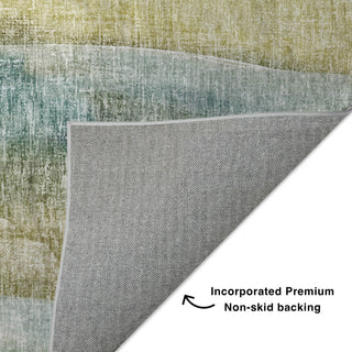 Dalyn Boca BO4 Khaki Machine Washable Area Rug Backing Image