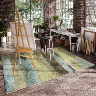 Dalyn Boca BO4 Khaki Machine Washable Area Rug Lifestyle Image Feature